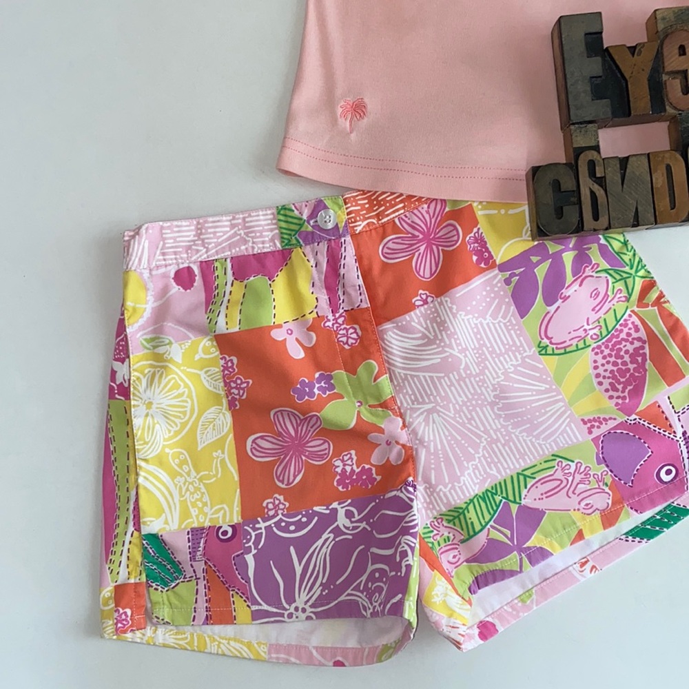 🌴LILLY PULITZER Girl’s Patchwork Print Shorts
